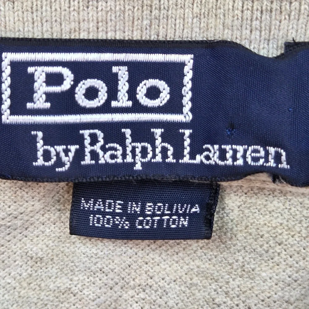 Polo Ralph Lauren Polo Shirt Mens XXL Short Sleeve Pique Pony Logo Tan Heather